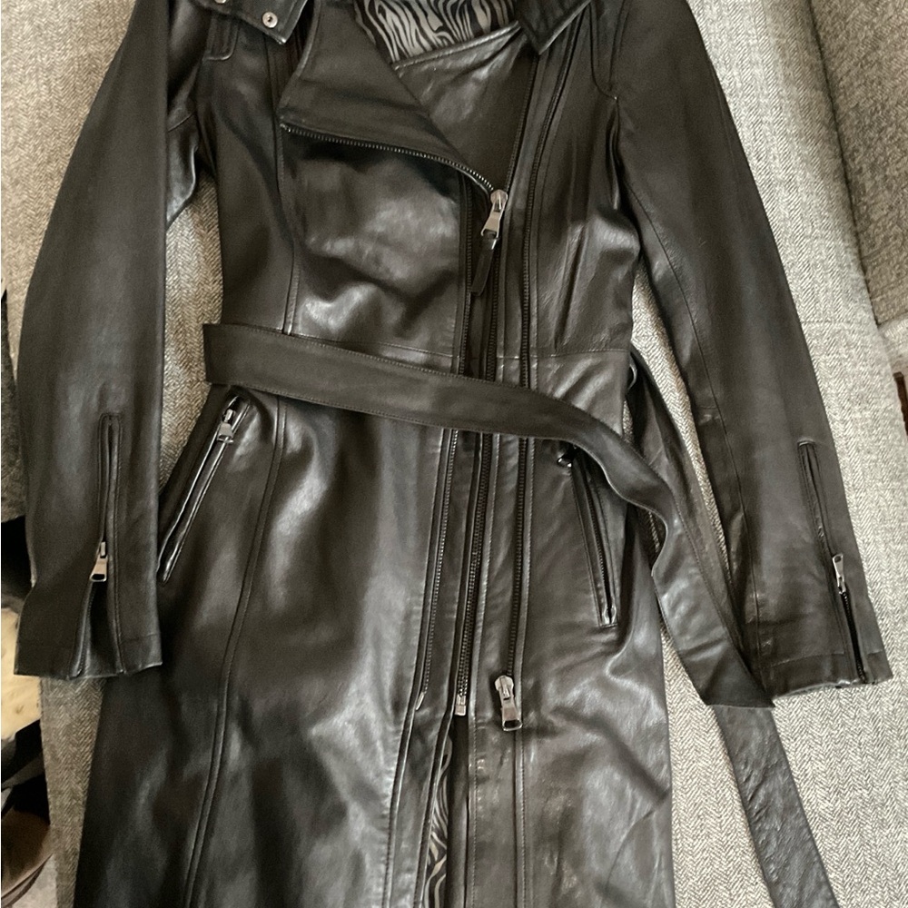 MACKAGE Women's Black Leather Jacket, Like New